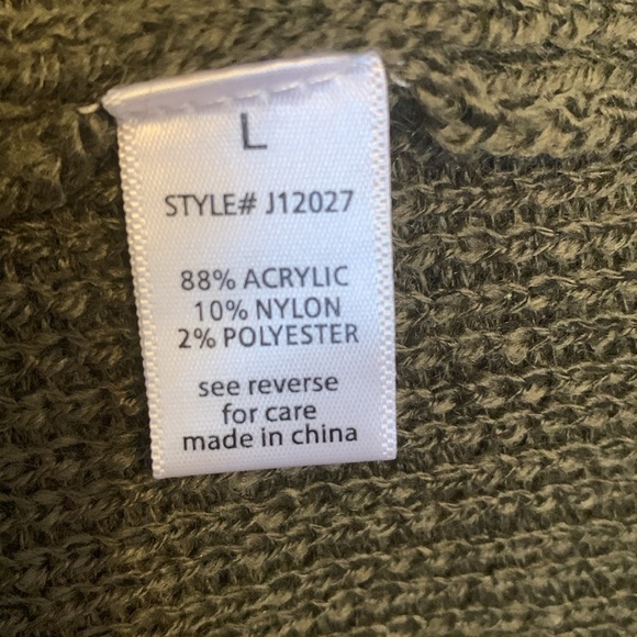 Active USA Dark Green Cardigan/Sweater Size L - Picture 6 of 9